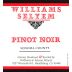 Williams Selyem Sonoma County Pinot Noir 2020 Front Label