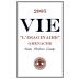 Vie Winery LImaginaire Grenache 2005 Front Label