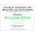 William Fevre Chablis Montee de Tonnerre Premier Cru 2022 Front Label