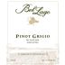 Bel Lago Vineyard and Winery Pinot Grigio 2013 Front Label