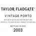 Taylor Fladgate Vintage Port 2003 Front Label