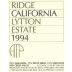 Ridge Lytton Estate Zinfandel 1994 Front Label