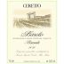 Ceretto Barolo Brunate 2020 Front Label