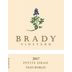 Brady Vineyard Petite Sirah 2017 Front Label