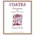 Coates Vineyards Organic Zinfandel 2015 Front Label