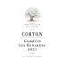 Jean-Baptiste Boudier Corton Les Renardes Grand Cru 2021 Front Label