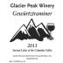 Glacier Peak Winery Gewurztraminer 2013 Front Label
