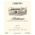 Ceretto Barbaresco 2019 Front Label