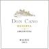 Familia Don Cano Reserve Malbec 2015 Front Label