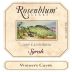 Rosenblum Cellars Vintner's Cuvee Syrah 2005 Front Label