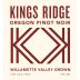 Kings Ridge Pinot Noir 2017 Front Label