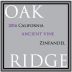 Oak Ridge Winery Ancient Vine Zinfandel 2016 Front Label