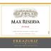 Errazuriz Max Reserva Syrah 2014 Front Label
