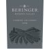 Beringer Knights Valley Cabernet Sauvignon 2009 Front Label