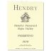 Hendry Block 24 Primitivo 2018 Front Label