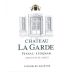 Chateau La Garde Blanc (Futures Pre-Sale) 2018 Front Label
