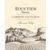 Rock View Reserve Cabernet Sauvignon 2012 Front Label