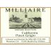 Milliaire Winery Pinot Grigio 2015 Front Label