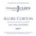 Domaine Julien Aloxe-Corton Les Valozieres 2019 Front Label