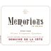 Domaine de la Cote Memorious Pinot Noir 2016 Front Label