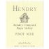 Hendry Pinot Noir 2017 Front Label