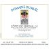 Duboeuf Cote de Brouilly Domaine du Riaz 2014 Front Label