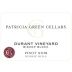 Patricia Green Durant Vineyard Bishop Block Pinot Noir 2015 Front Label