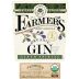 Farmer's Small Batch Organic Gin Front Label