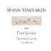 Spann Vineyards Petit Verdot 2009 Front Label