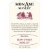 Mon Ami Winery American Semi-Sweet Merlot Front Label
