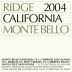 Ridge Monte Bello (3 Liter Bottle) 2004 Front Label