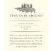 Tenuta di Arceno Chianti Classico Riserva 2020 Front Label