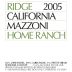 Ridge Mazzoni Home Ranch Zinfandel 2005 Front Label