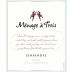 Menage a Trois Zinfandel 2017 Front Label