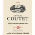 Chateau Coutet St. Emilion 2020 Front Label