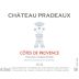 Chateau Pradeaux Cotes de Provence Rose 2023 Front Label
