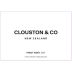 Clouston & Co Pinot Noir 2017 Front Label