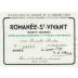 Domaine de la Romanee-Conti Romanee St. Vivant Grand Cru 1990 Front Label