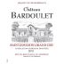 Chateau Bardoulet 2015 Front Label