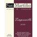 San Martino Winery & Vineyards Tempranillo 2005 Front Label