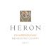 Heron Chardonnay 2017 Front Label