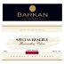Barkan Special Reserve Winemakers Choice Cabernet Sauvignon (OK Kosher) 2018 Front Label