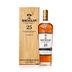 The Macallan 25 Year Sherry Oak Single Malt Scotch Whisky (2021 Release) in Wood Gift Box Front Bottle Shot
