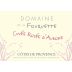 Domaine de la Fouquette Cotes de Provence Rose 2018 Front Label