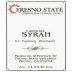 Fresno State Winery Syrah 2013 Front Label