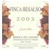 Emilio Moro Finca Resalso 2003 Front Label
