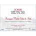 Domaine Bertagna Hautes Cotes de Nuits Pinot Noir 2016 Front Label