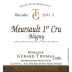 Domaine Gerard Thomas Meursault 1er Cru Blagny 2015 Front Label