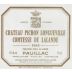 Chateau Pichon Longueville Comtesse de Lalande (bin soiled label) 1985 Front Label