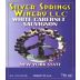 Silver Springs Winery White Cabernet Sauvignon 2009 Front Label